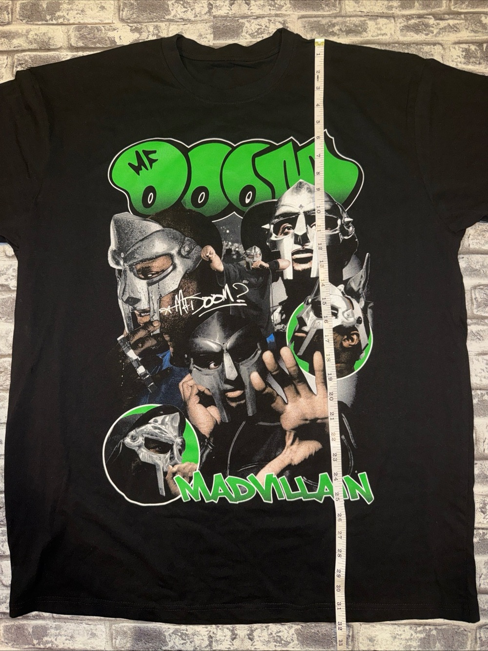 MF Doom Rap Hiphop Black Short Sleeve Cotton T-shirt Unisex MadVillian - No Tag - Picture 2 of 6